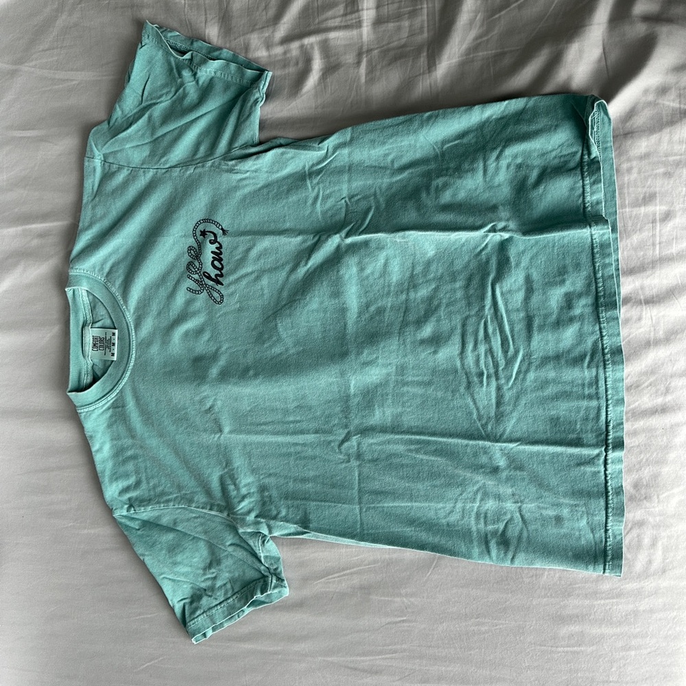 Make America Cowboy Again Comfort Colors Unisex Sz M Graphic T- Shirt Seafoam